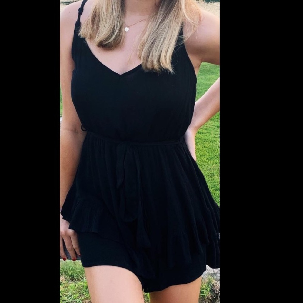 Island Gypsy Black Romper